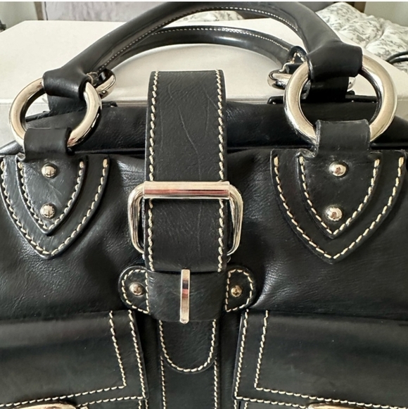 🍂🍁Marc Jacobs Black Venetia Satchel Bag - Picture 4 of 12